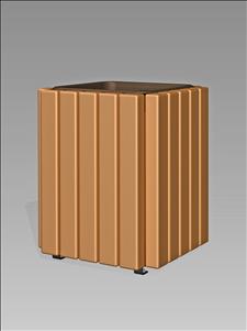 2089-OT Open Top Litter Container (Recycled Plastic Surround) 