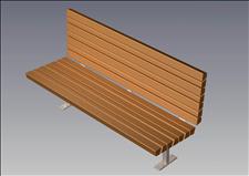 2153-6-ADA Accessible Bench (Recycled Plastic Slats) 