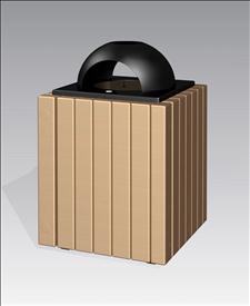 2252-AT Ash/Dome Top Litter Container