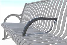 2311-A Crest Bench Additional Armrest