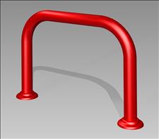 2541 Wide Metal Bollard