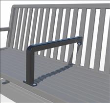 2827-6-A Manor Bench Additional Armrest
