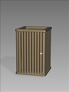 2834-OT Open Top Litter Container