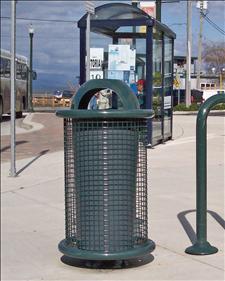 2891-AT Ash/Dome Top Litter Container