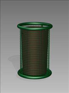 2891-OT Open Top Litter Container