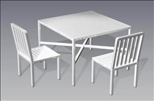 2905-4444 Manor Accessible Square Table with Four Legs