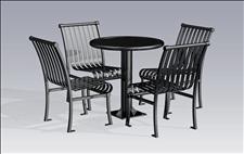 2912-0030 Renaissance Round Table with Center Support