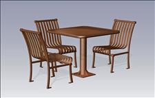 2912-3636 Renaissance Square Table with Center Support