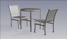 2915-0030 Renaissance Round Table with Four Legs