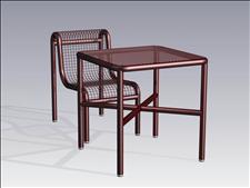 2925-3030 Profile Square Table with Four Legs