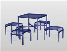 2925-3636 Profile Square Table with Four Legs