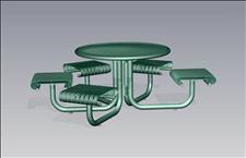 2972-5 Renaissance Accessible Integral Table with Five Seats