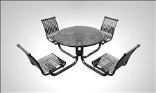 Renaissance Integral Table with Four Chairs, 2977-41