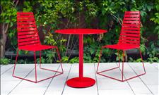 TimberForm City Table and Chairs, Patent D733,450 