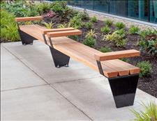 A pair of 2014-6 Diller Seats with Armrests, U.S. Patent D880,879