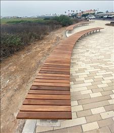 Custom Curved Seat with Radial Ip&eacute; Slats