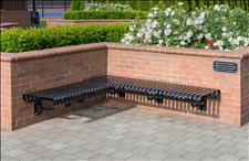 2804 Wall-face Seats, two shown, a 6' and a 3'-6