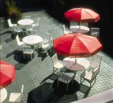 2905-0044 Manor Round Table with Four Legs (center left) and 2901-20 Chairs