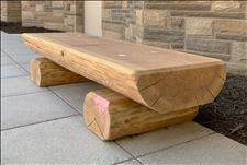 TimberCraft 2215 Half-Round Log Seat