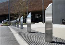2190-03 Triangular Stainless Steel Bollards - :PATENT PENDING: