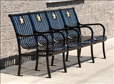 Renaissance Bench with custom logos